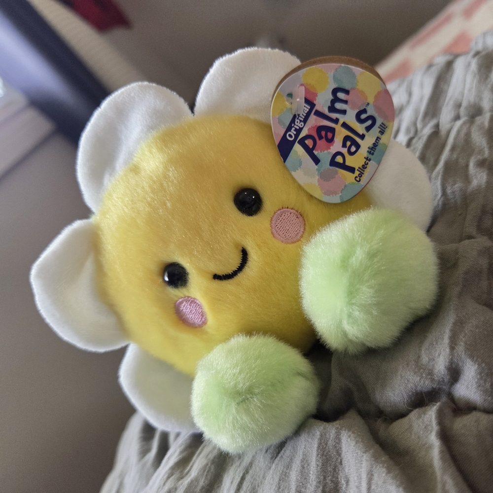 Aurora Palm Pals Yellow Flower Plush
